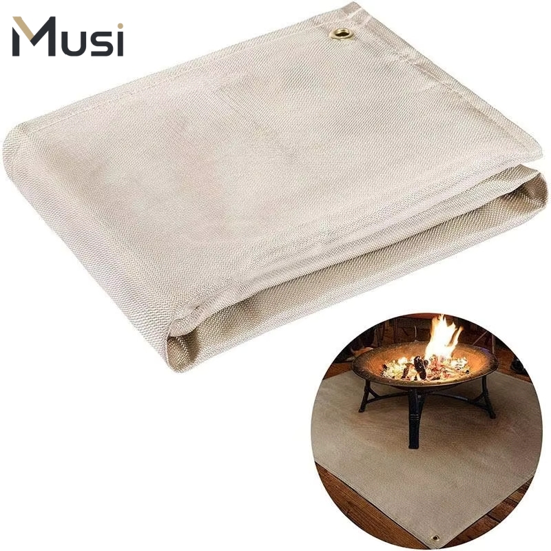 Camping Cooking - Tapis de barbecue ignifuge, coussin isolant