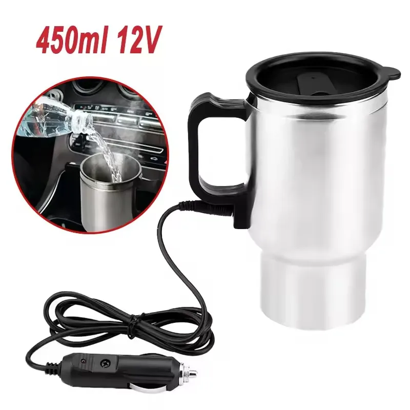 Camping Cooking Mug - Bouilloire électrique pour voiture 12V 450ml,