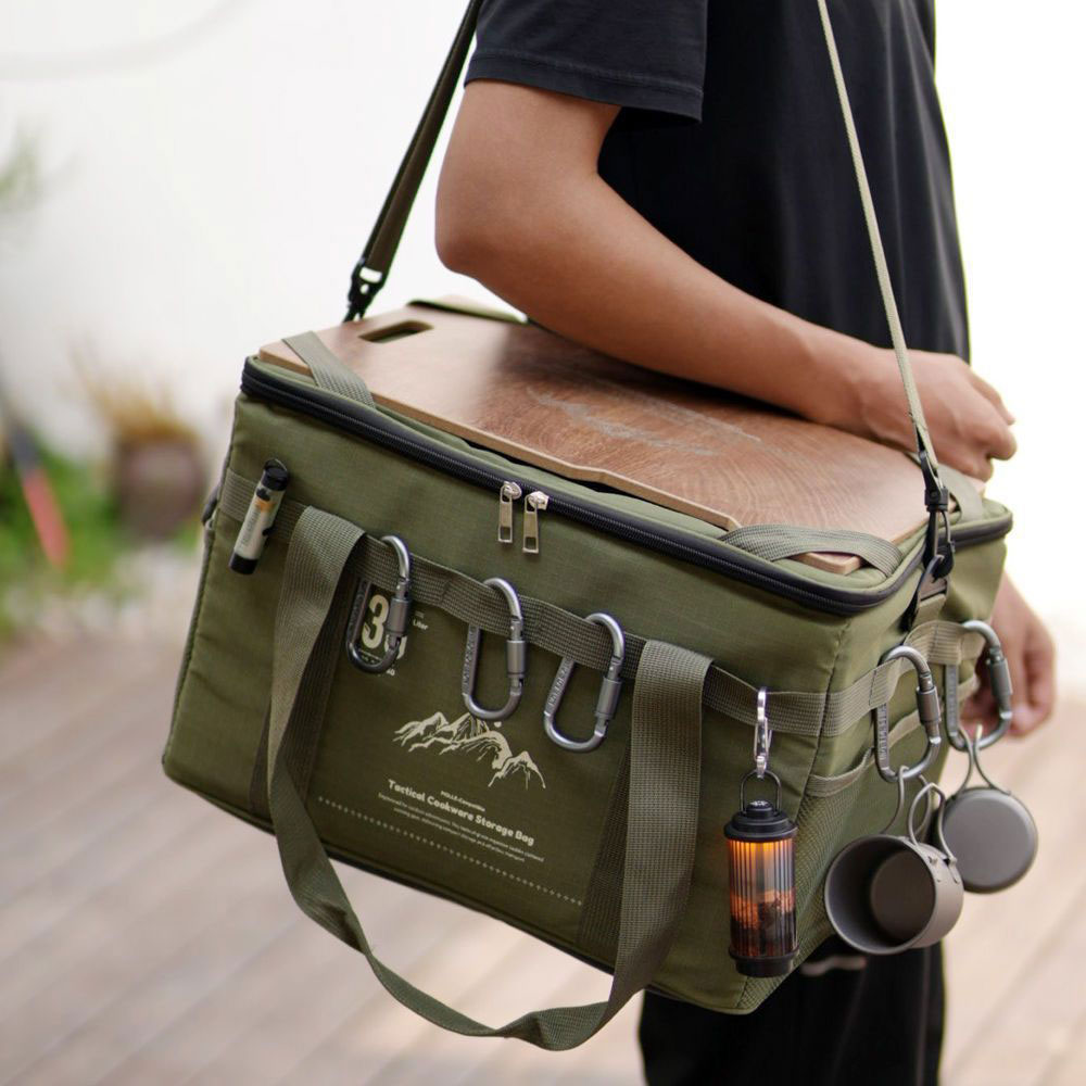 Camping Outdoor Cooking Equipment - Sac de pique-nique tactique 36L, organisateur