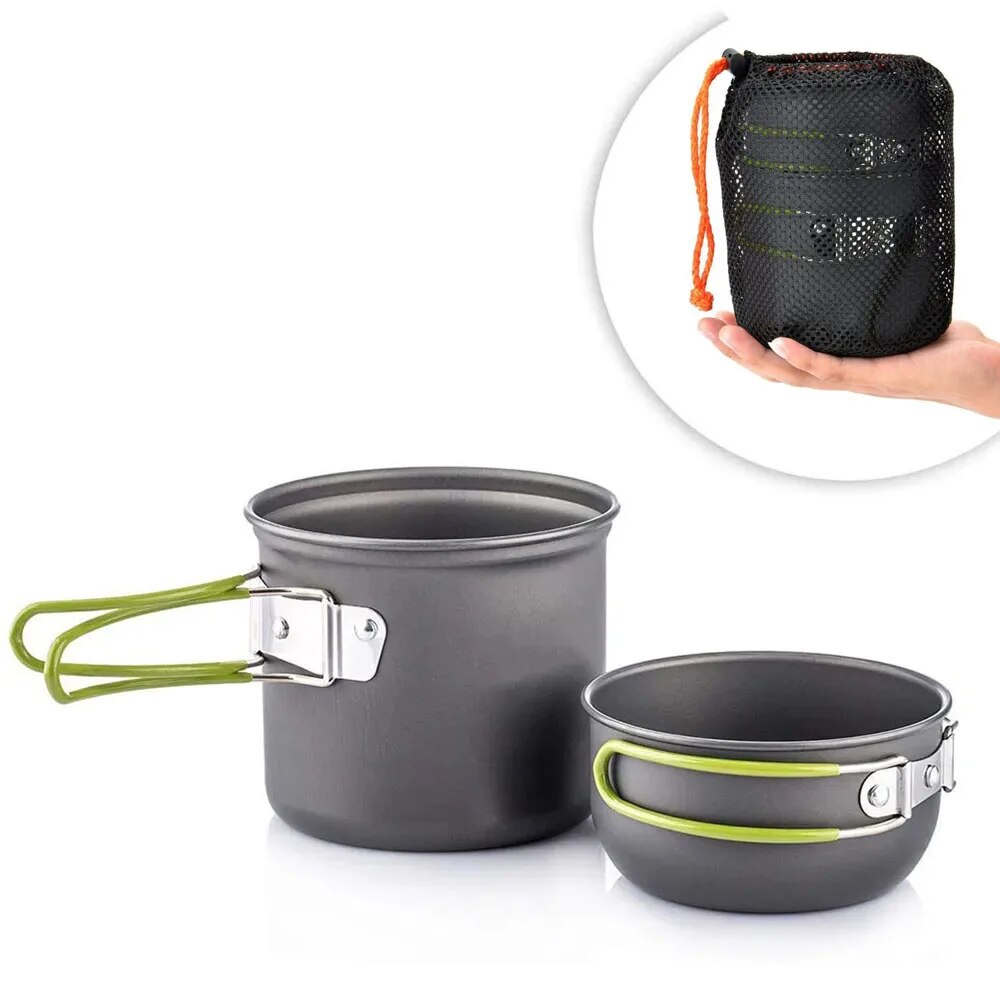 Camping Cooking Gear Set - Ustensiles de cuisine de Camping, Kit