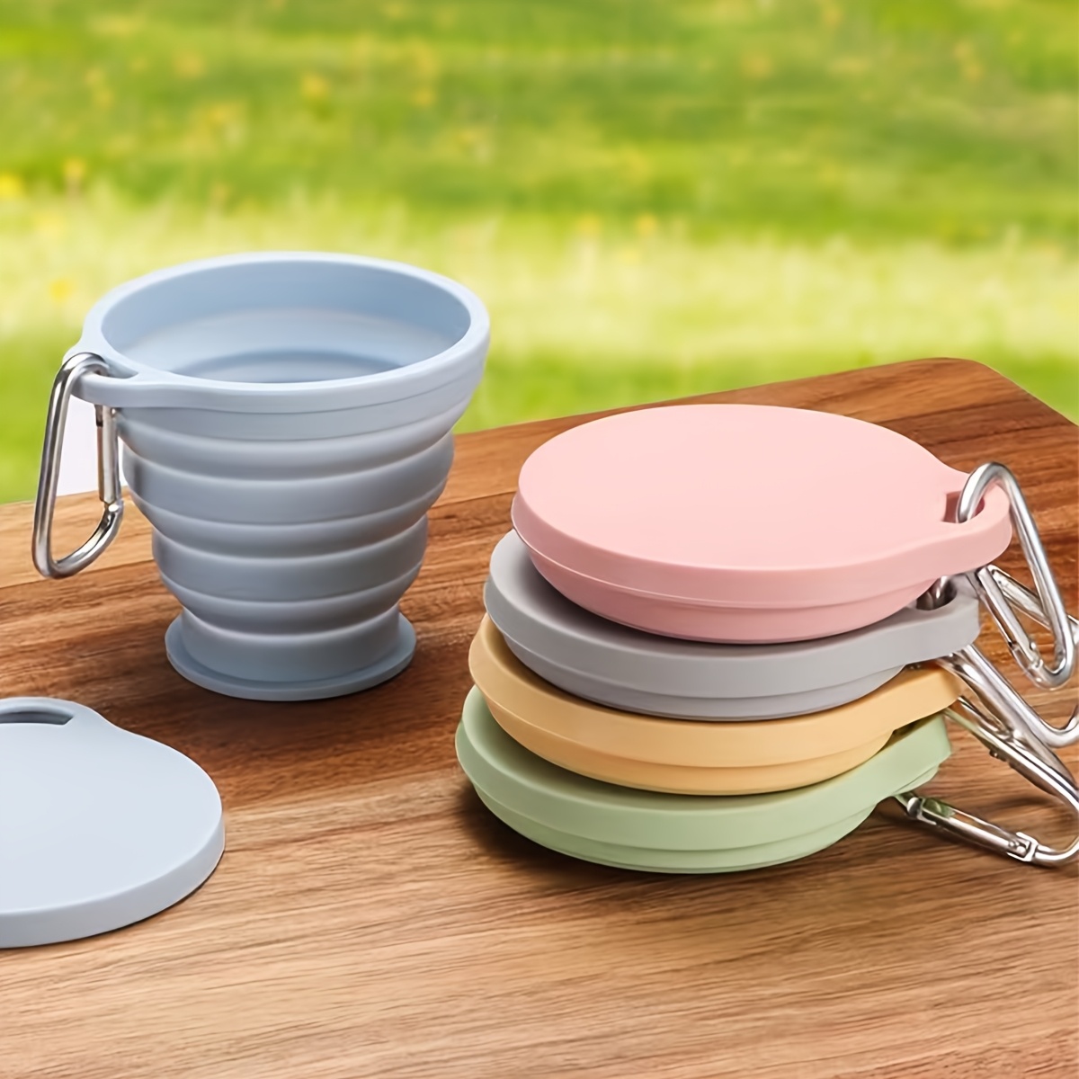 Camping Cooking Food - Gobelet pliable en silicone de qualité