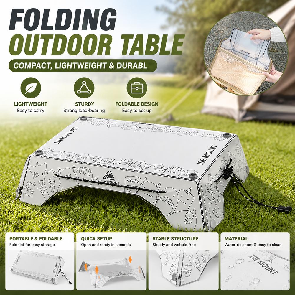Camping Outdoor Cooking Table - Table de camping pliable multifonction portable