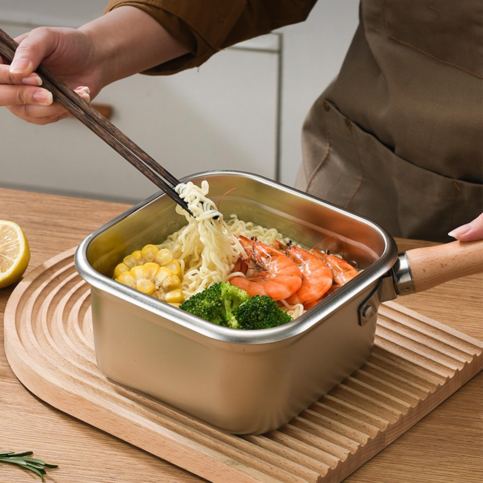 Camping Cooking Pot Large - Ensemble de friteuses carrées pour camping,