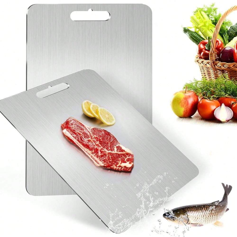 Camp Cutting Board - Planches à découper en acier inoxydable,
