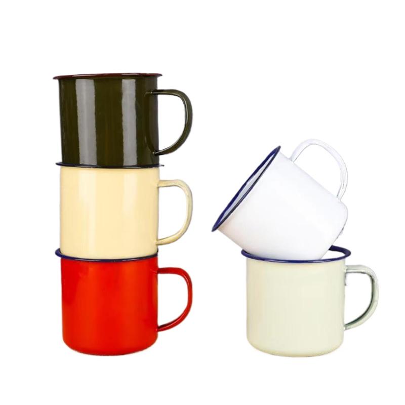 Camping Cooking Mug - 【M】Tasses à boire en émail, plusieurs