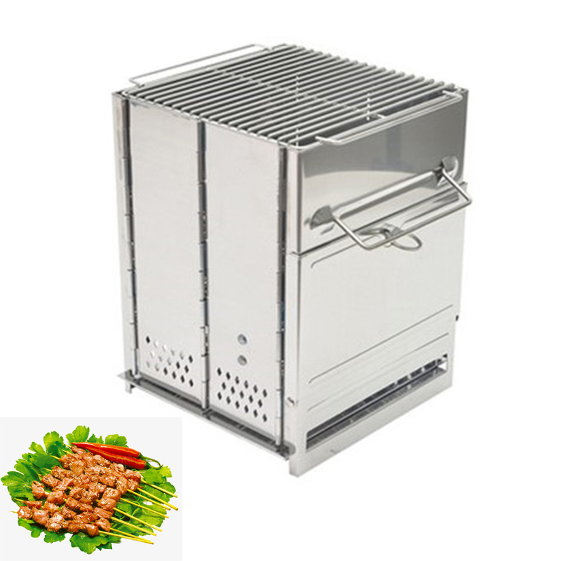 Camping Outdoor Cooking Equipment - Réchaud à bois démontable et portable