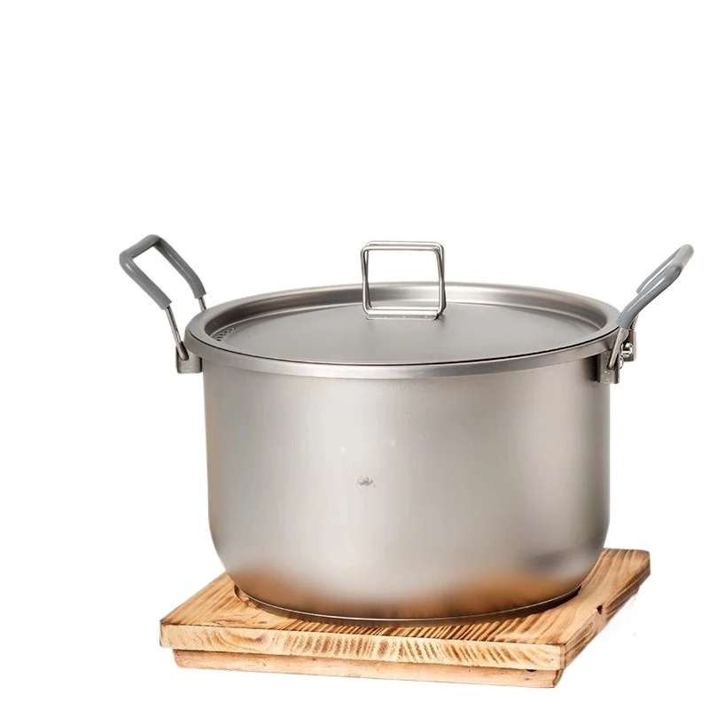 Camping Cooking Pot Large - Marmite en titane de 6l avec
