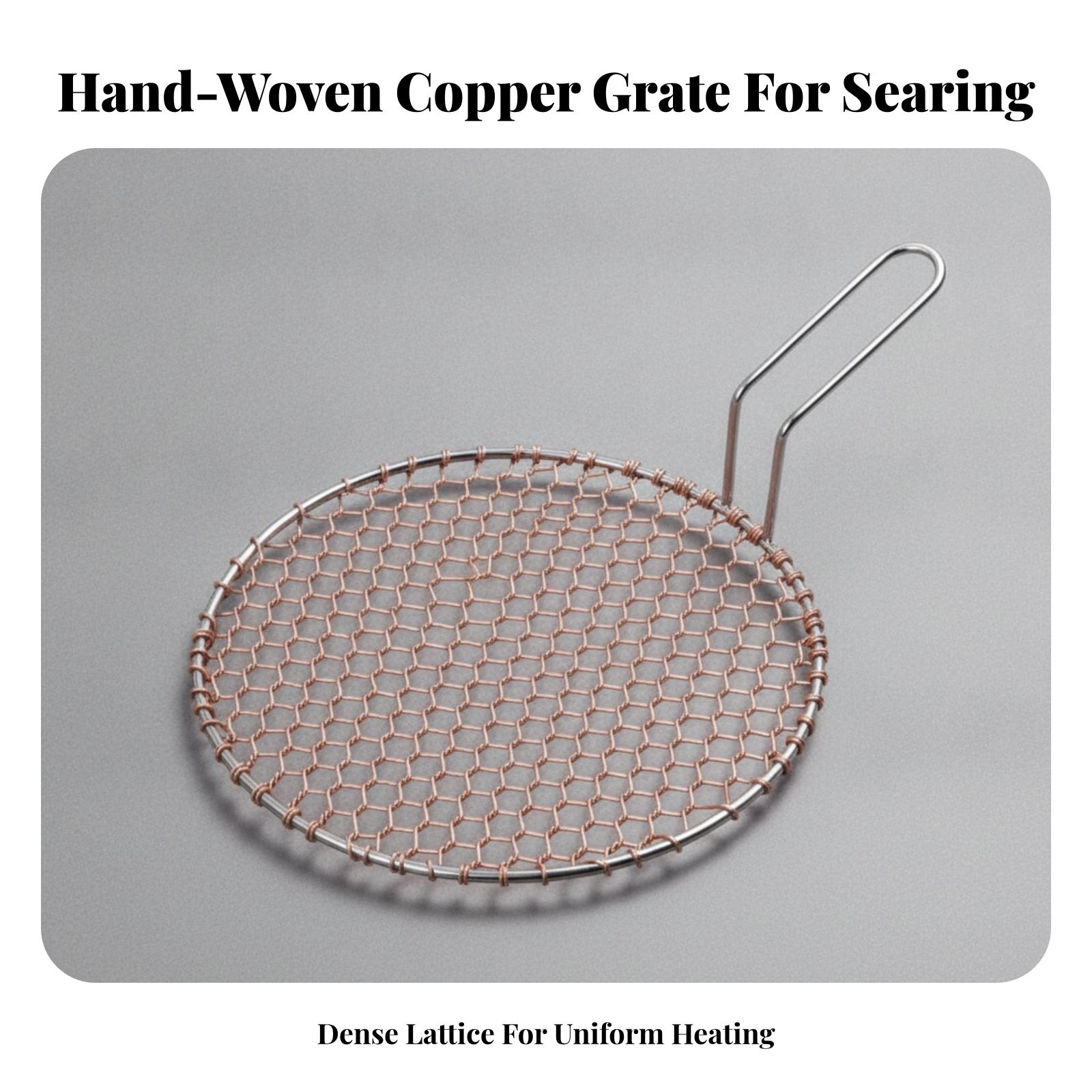Grille ronde en cuivre portabl - Camping Cooking avis et prix