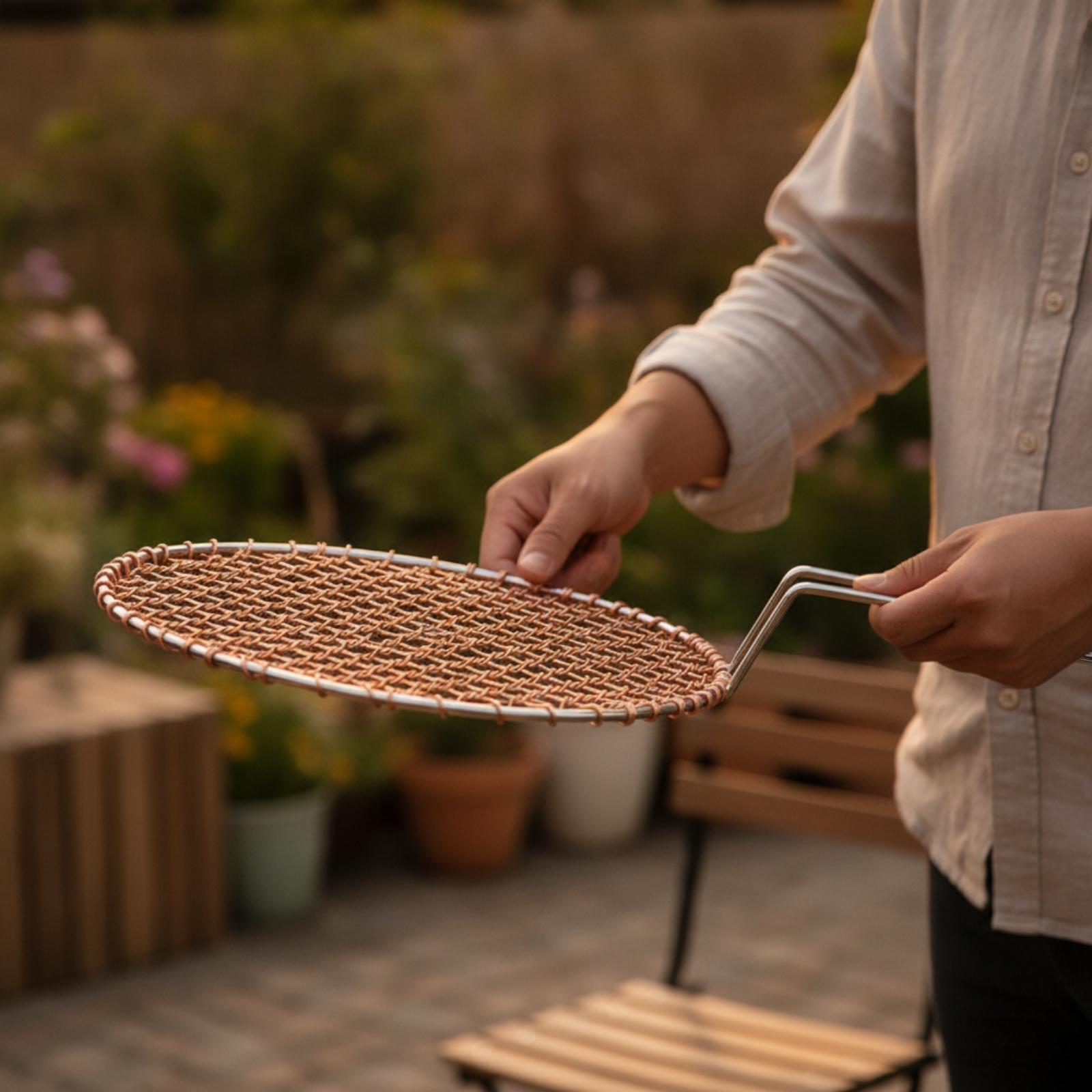 Grille ronde en cuivre portabl - Camping Cooking avis et prix