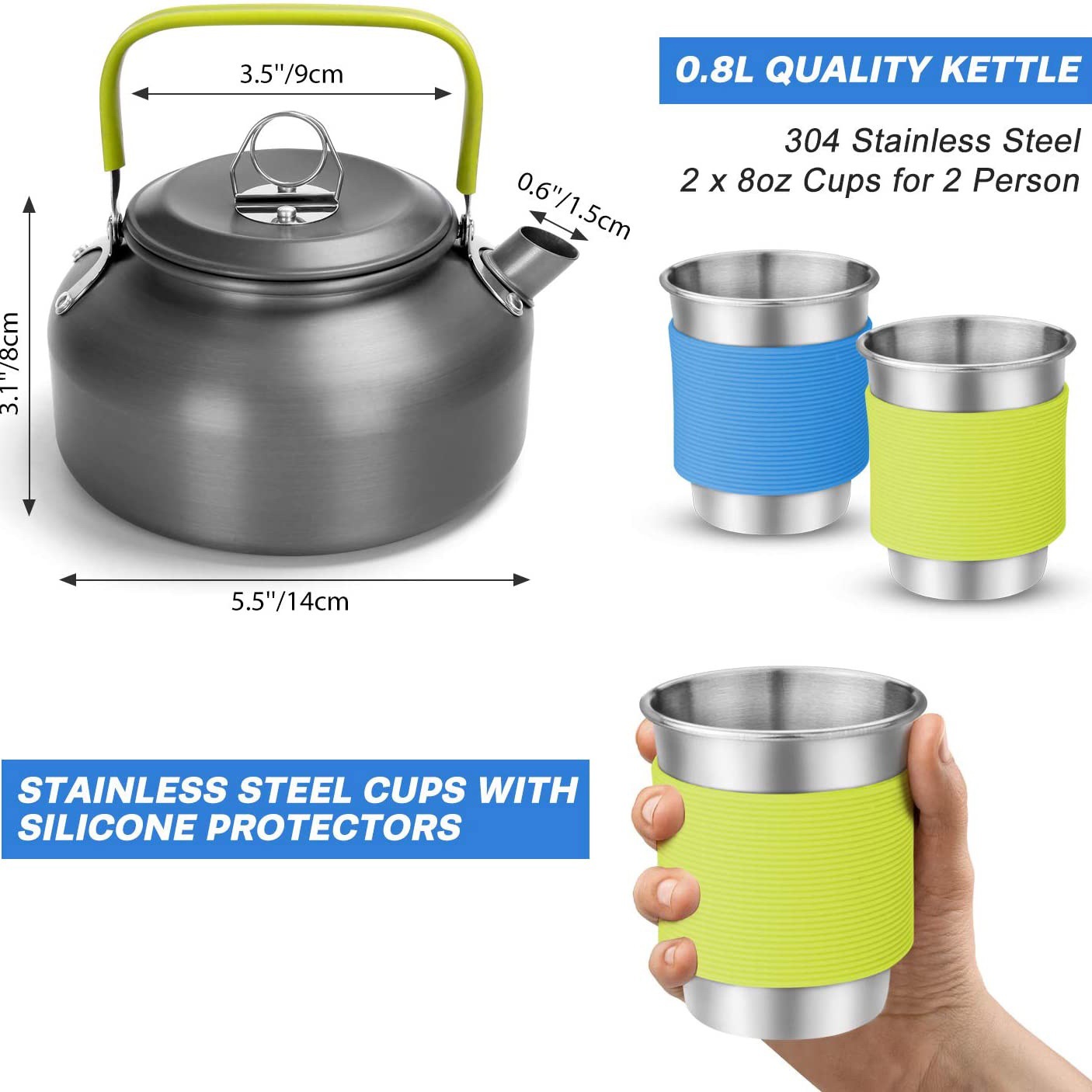 Ensemble de cuisine de camping - Camping Cooking Gear Set avis et prix