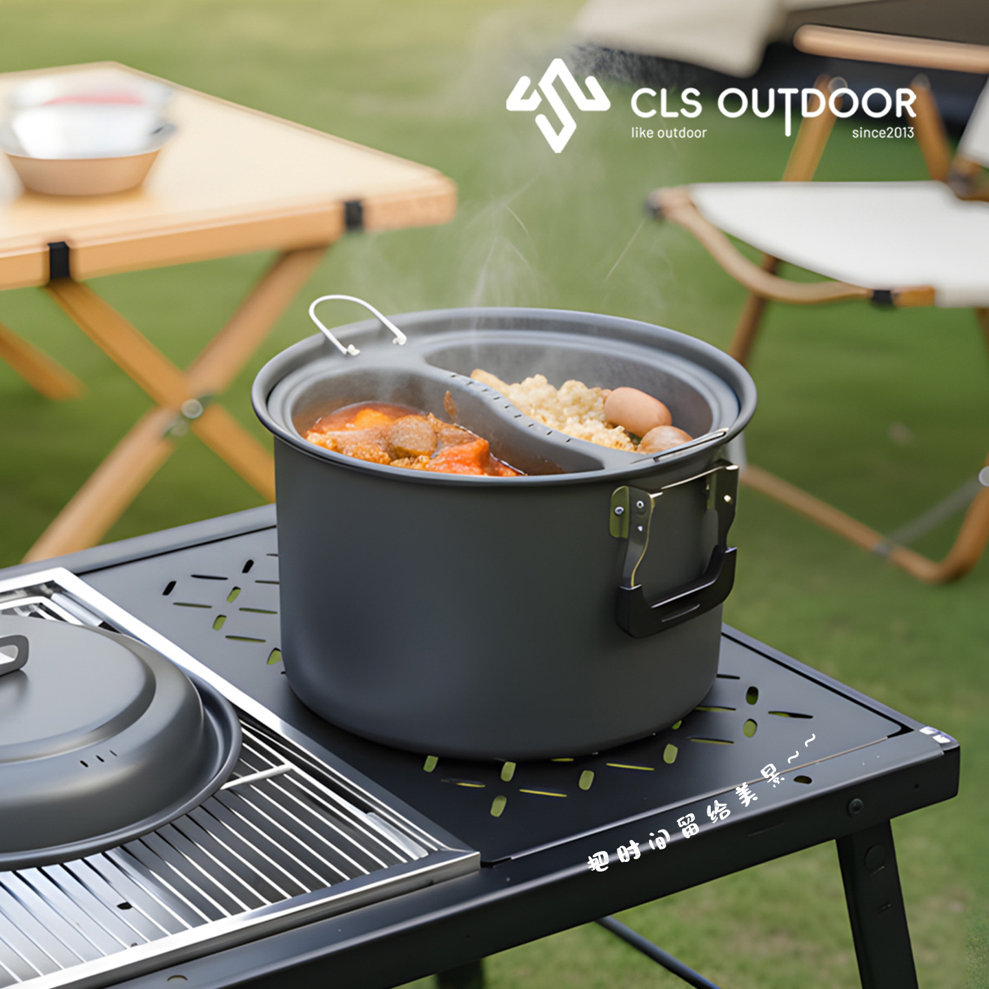 Ensemble de casseroles à vapeu - Camping Cooking Pot Large avis et prix