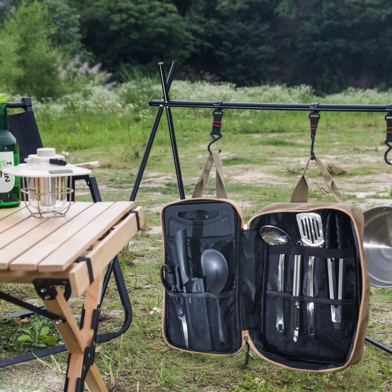 Ensemble de 8 ustensiles de cu - Camping Cooking Gear Set avis et prix