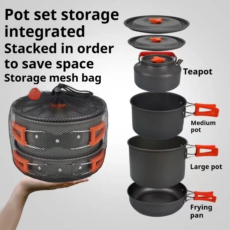 Pot Portable de grande capacit - Camping Cooking Pot Large avis et prix
