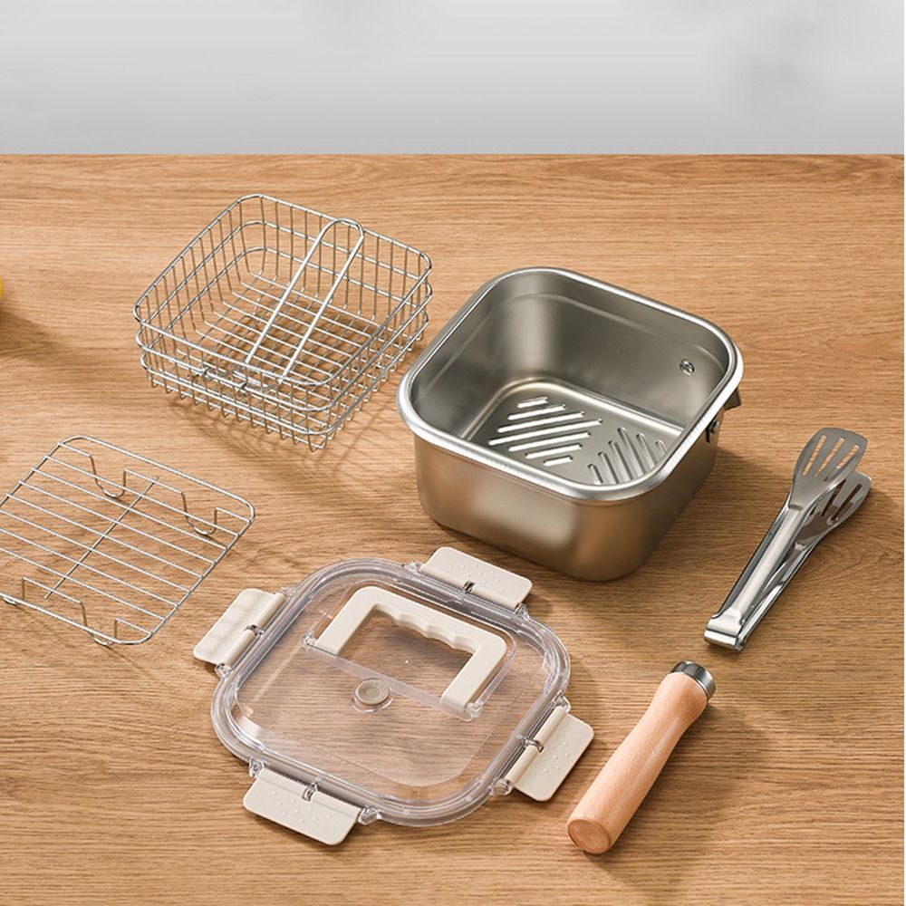 Poêle à frire Portable en acie - Camping Cooking Gear Set avis et prix