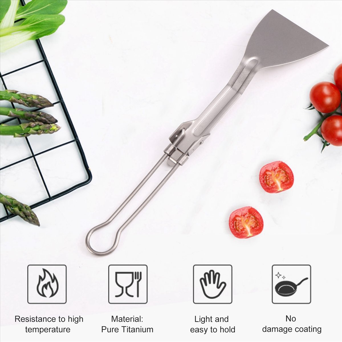 ABST Spatule en titane pliable - Camping Outdoor Cooking Equipment avis et prix
