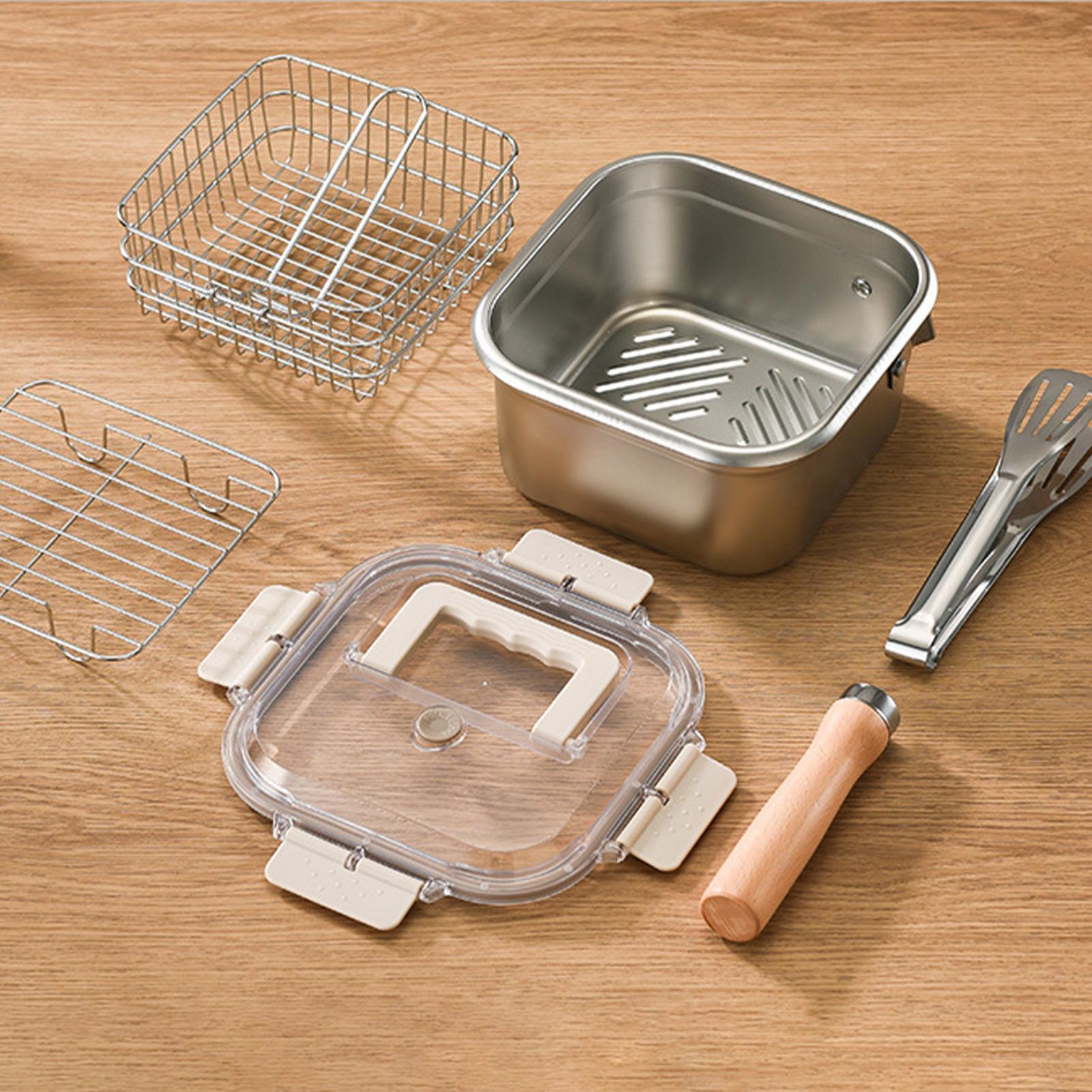Ensemble de friteuses carrées  - Camping Cooking Pot Large avis et prix