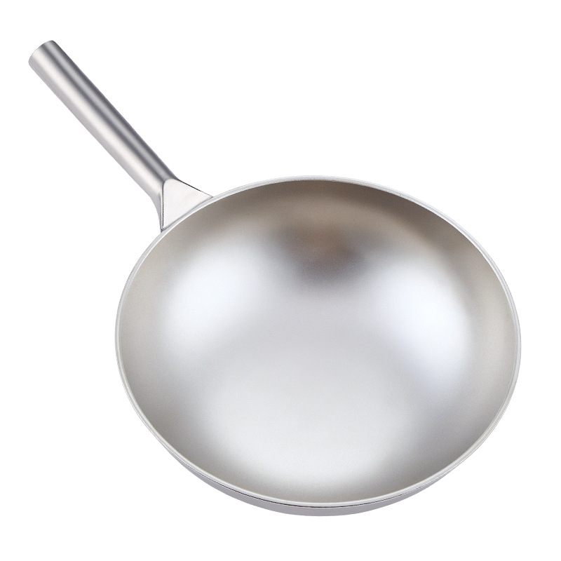 Wok à fond rond en titane pur  - Camping Cooking Without Gas avis et prix