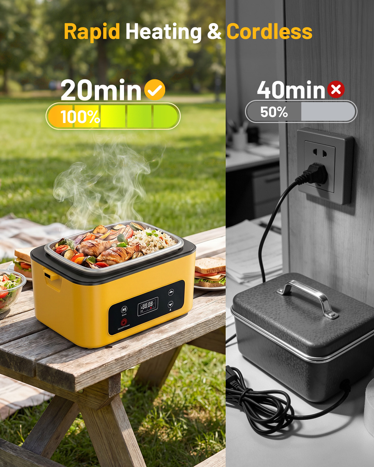 TaskStar Boîte à lunch chauffa - Camping Cooking Food avis et prix