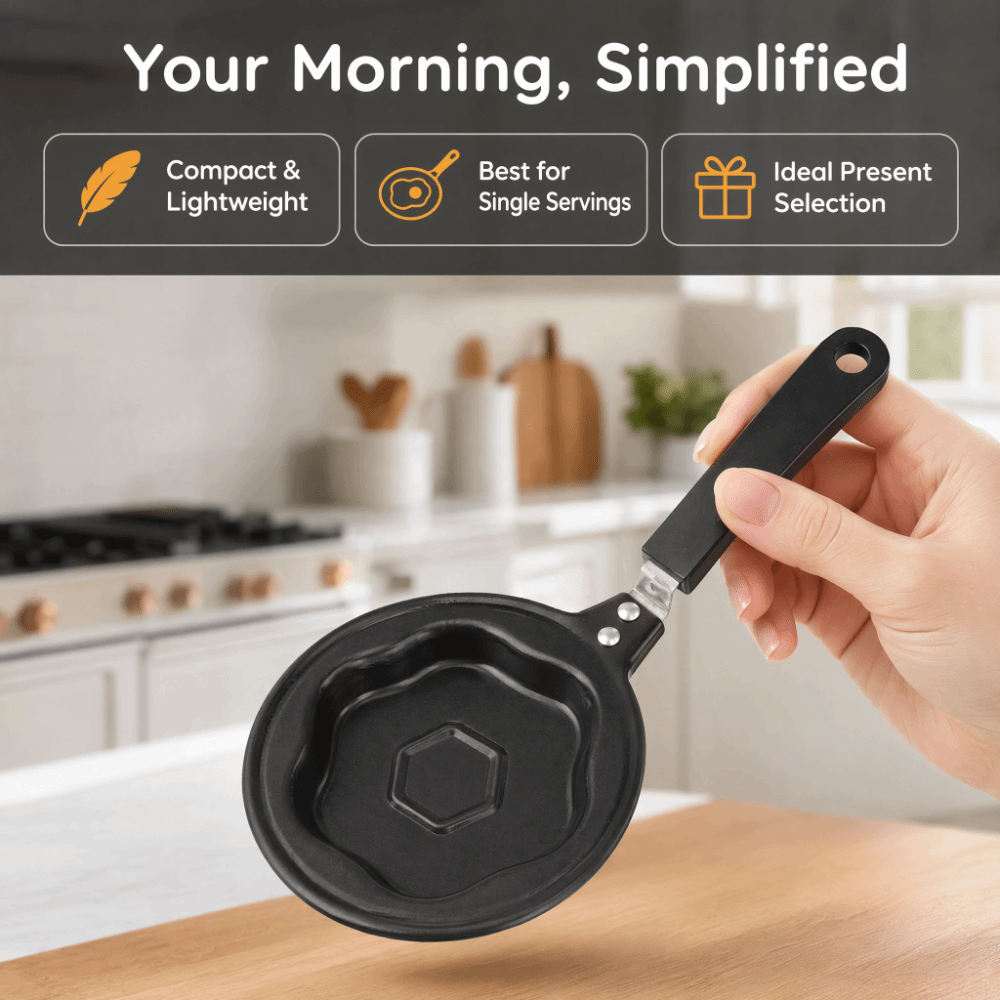 Poêle à œufs miniature en font - Camping Cooking Without Gas avis et prix