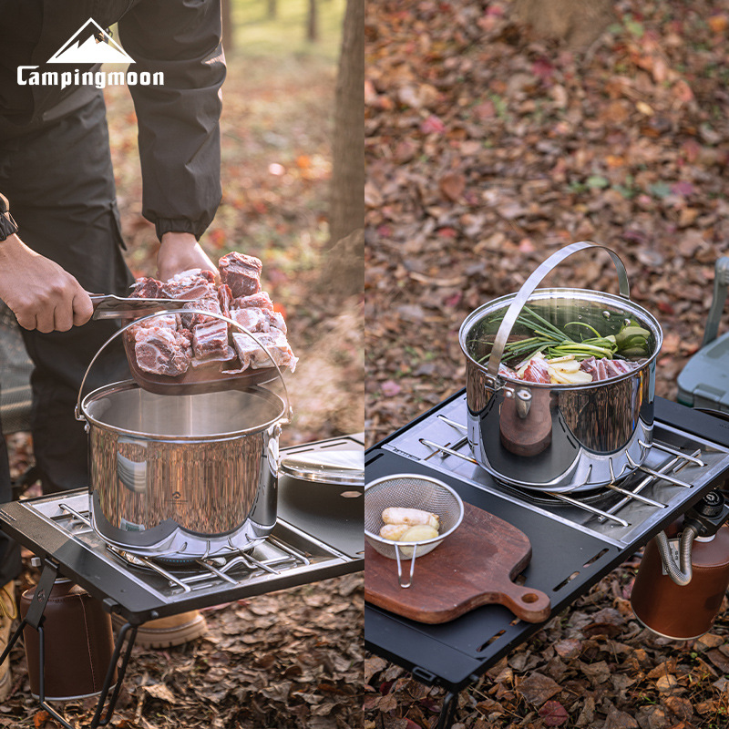 CAMPINGMOON CC-24, batterie de - Camping Cooking Pot Large avis et prix