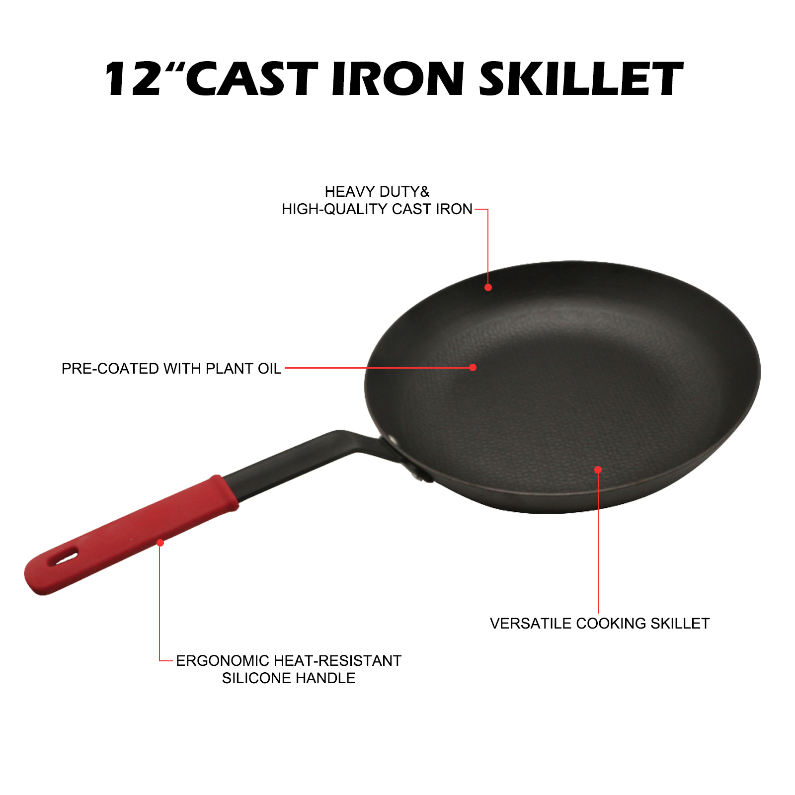 HANSMART Poêle en fonte légère - Camping Cooking Without Gas avis et prix