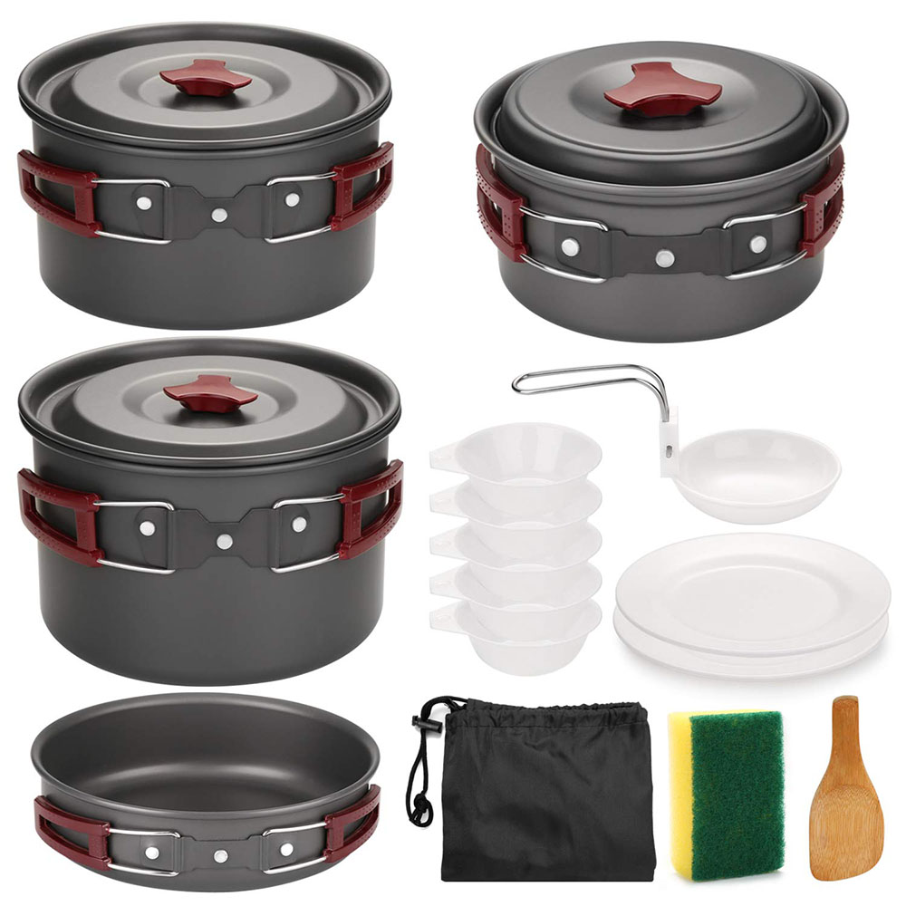 Kit de batterie de cuisine de  - Camping Cooking Gear Set avis et prix