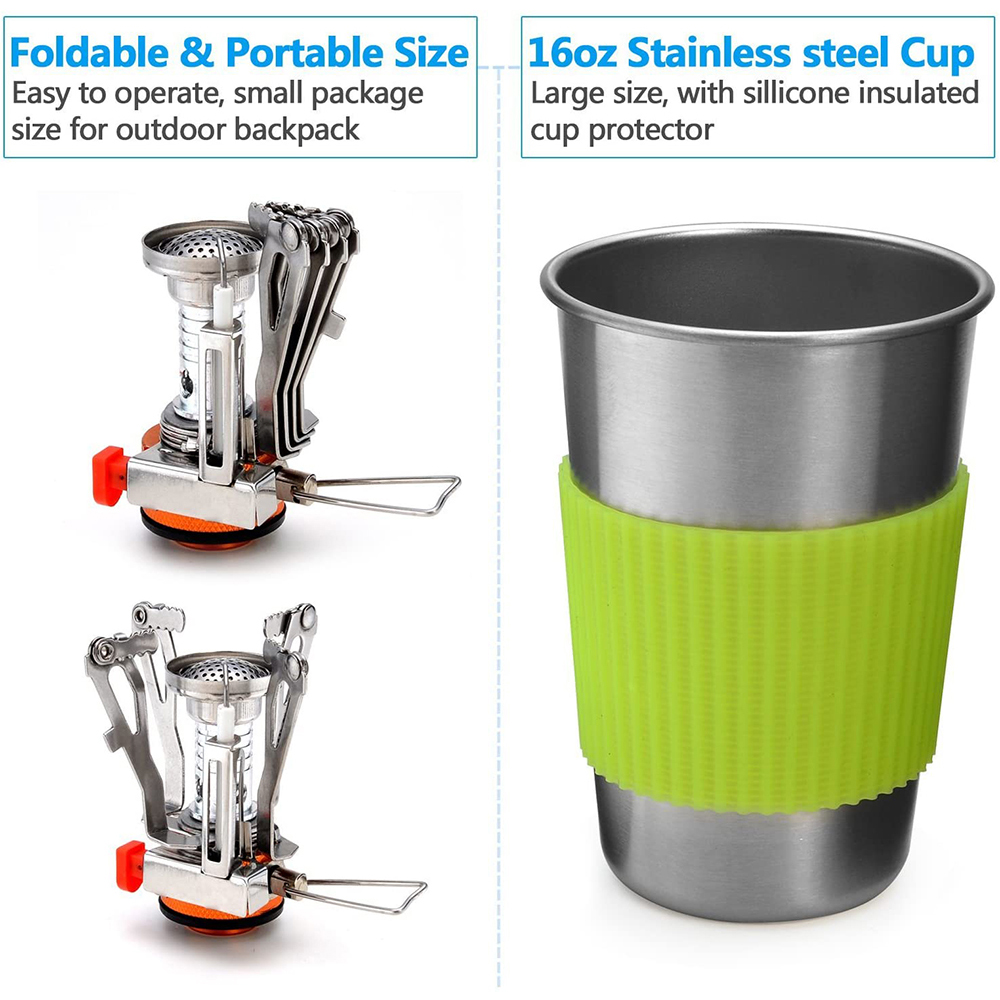 Kit d'ustensiles de cuisine de - Camping Cooking Gear Set avis et prix