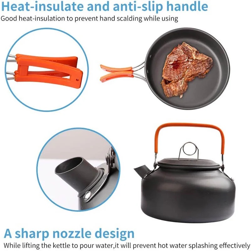 Ensemble de cuisine de camping - Camping Cooking Gear Set avis et prix