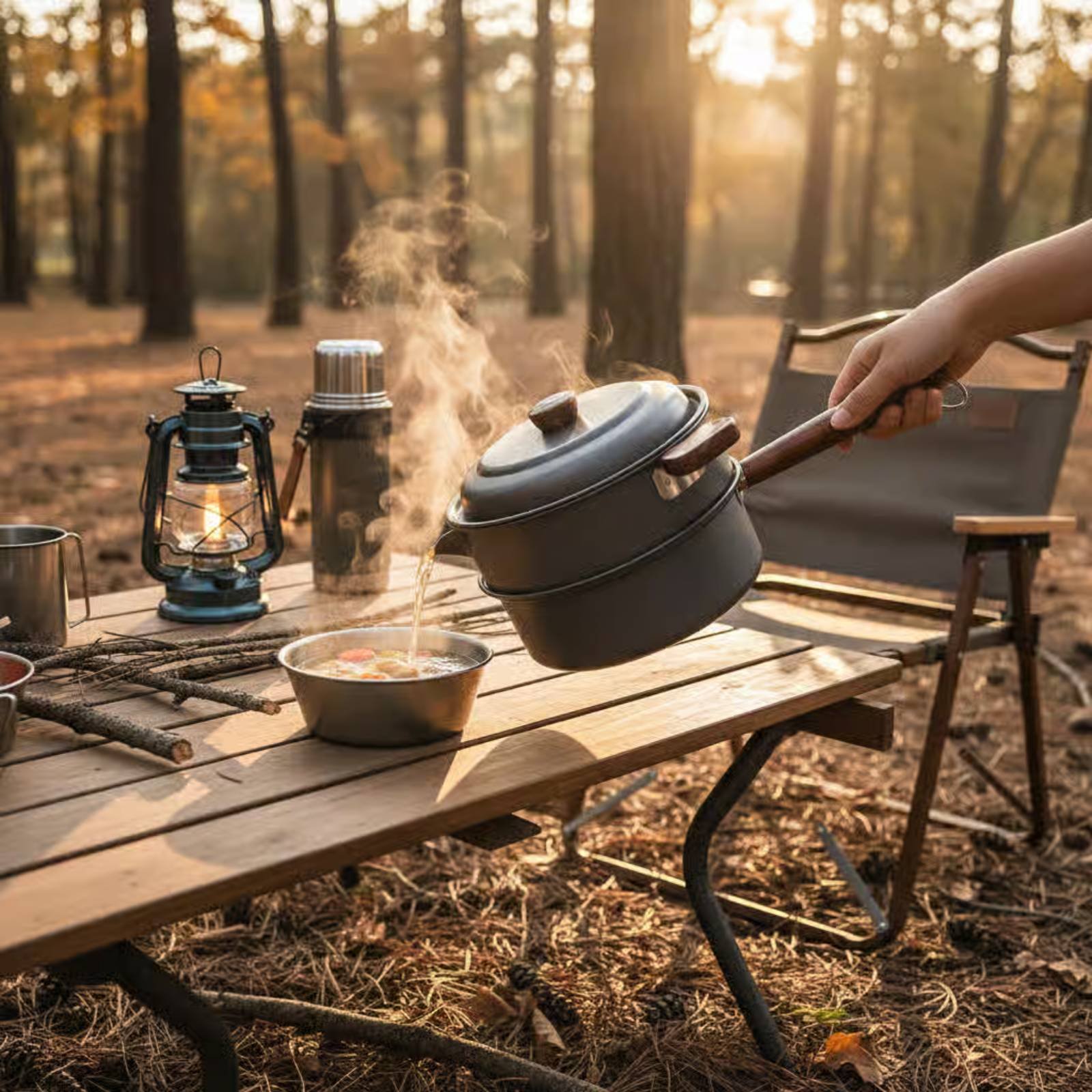 Marmite de cuisson extérieure  - Nesting Camping Cooking Set avis et prix
